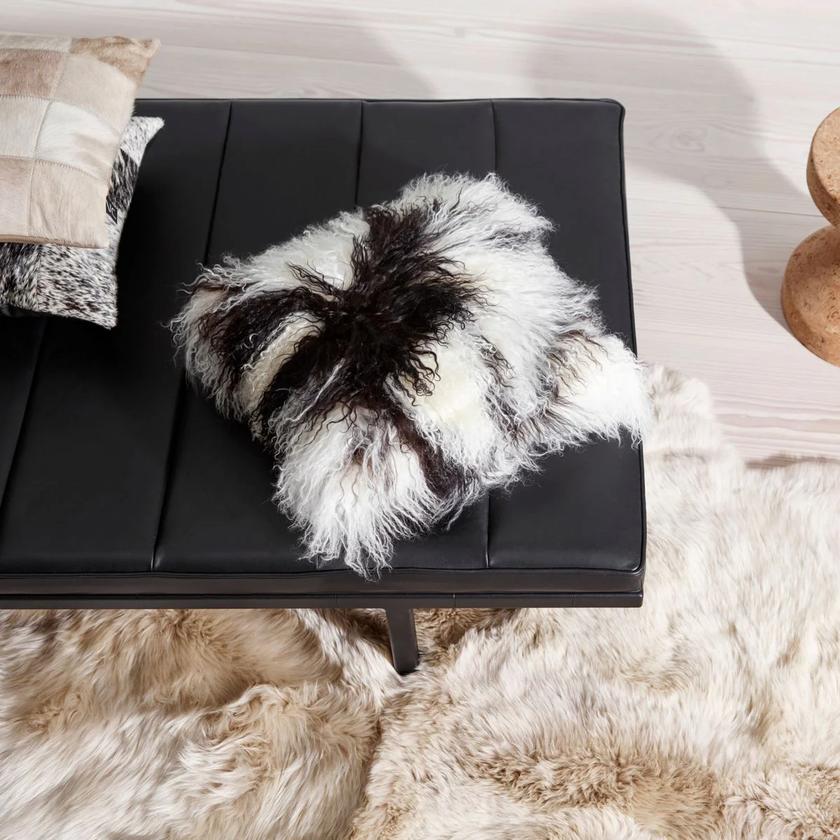 Saueskinnspute | Krøllet | Tibet | 28x56 cm - Image 30