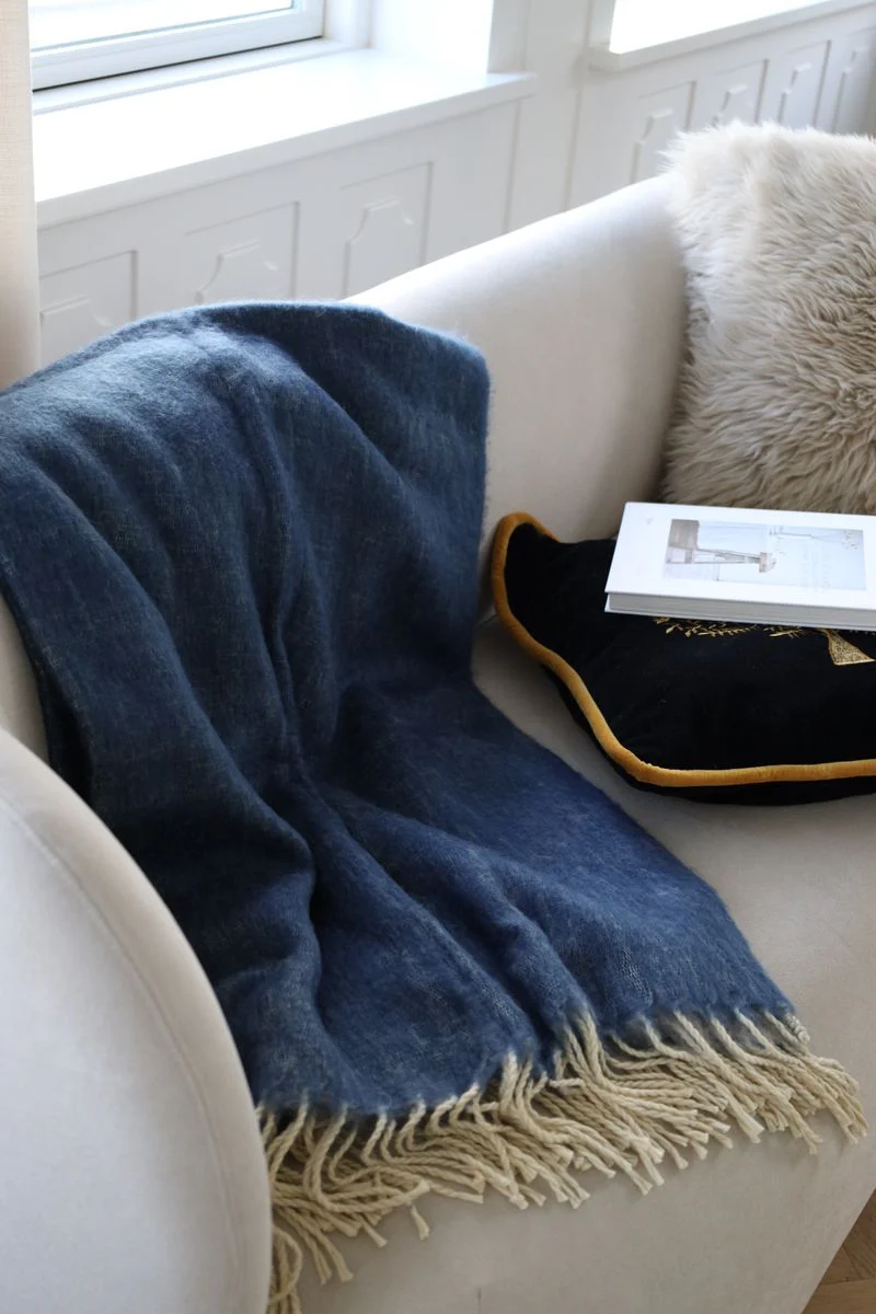 Ullpledd | Mohair mix | 130x170 cm - Image 4