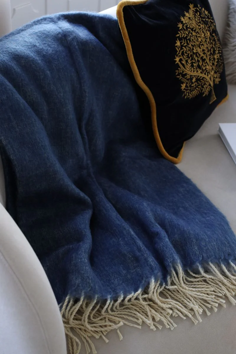 Ullpledd | Mohair mix | 130x170 cm - Image 5